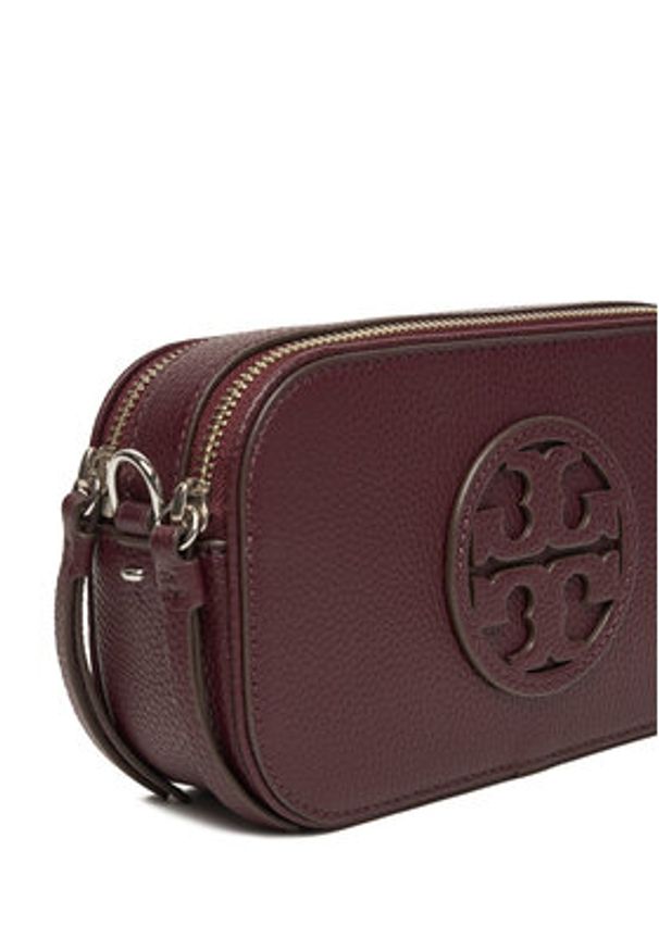 Tory Burch Torebka Mini Miller 171956 Bordowy. Kolor: czerwony. Materiał: skórzane
