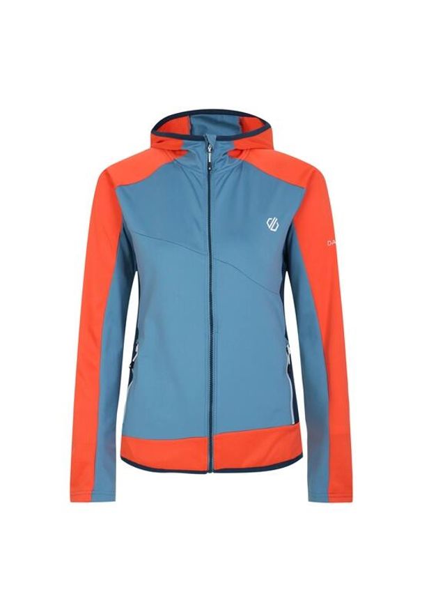 DARE 2B - Bluza damska Dare 2B Traversing Core Stretch. Kolor: niebieski. Styl: sportowy. Sport: turystyka piesza