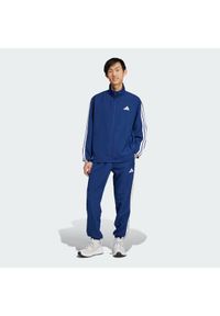 Adidas - adidas Dres 3-Stripes JC5391 Granatowy Regular Fit. Kolor: niebieski. Materiał: syntetyk #1