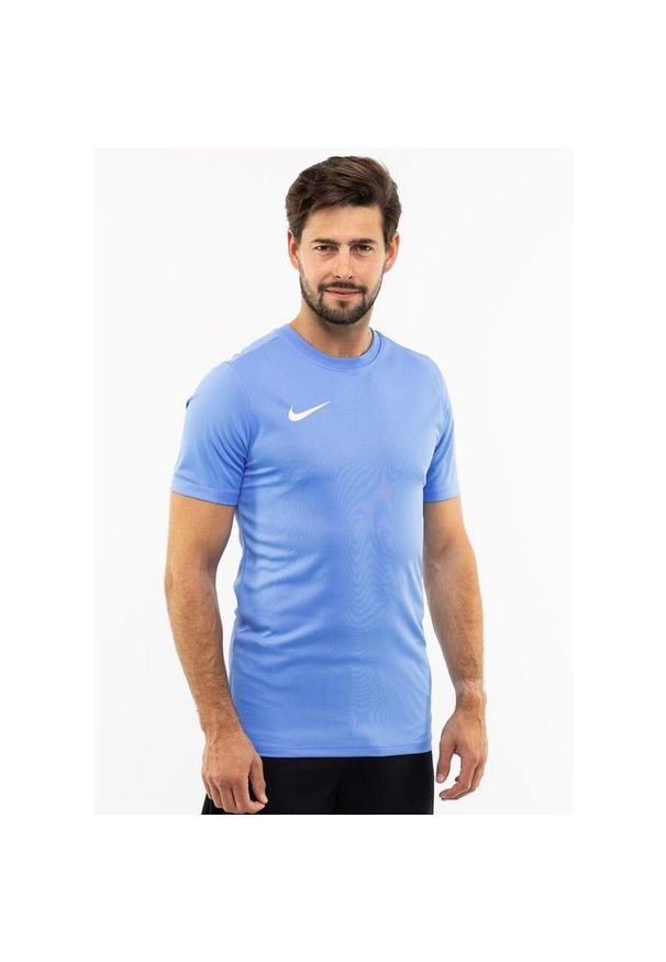 Koszulka treningowa męska Nike Park Vii. Kolor: niebieski. Długość rękawa: krótki rękaw. Długość: krótkie. Sport: piłka nożna