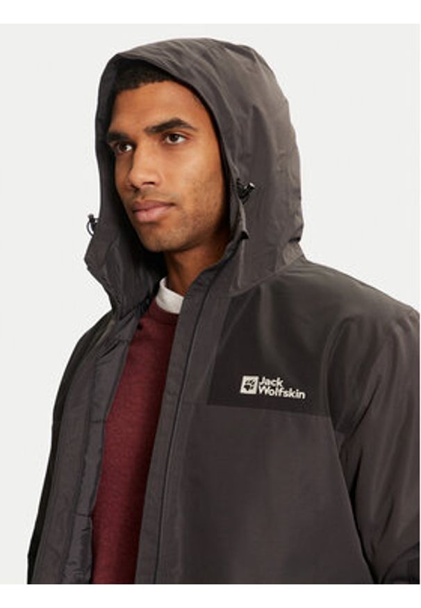 Jack Wolfskin Kurtka outdoor Jasper Ins A61872 Czarny Regular Fit. Kolor: czarny. Materiał: syntetyk. Sport: outdoor