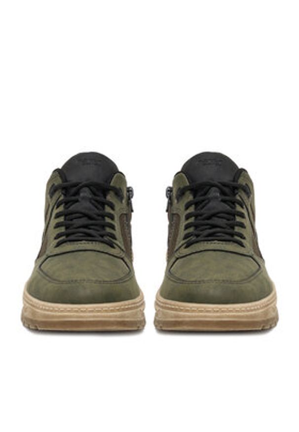 Rieker Sneakersy 37004-54 Zielony. Kolor: zielony. Materiał: materiał, syntetyk