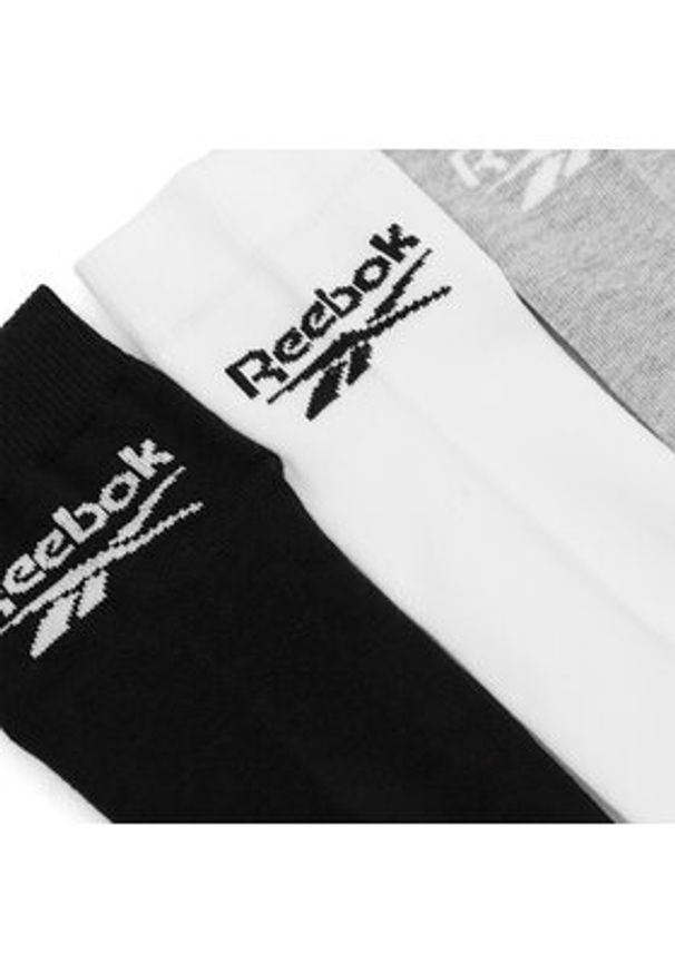 Reebok Zestaw 3 par wysokich skarpet unisex R0429-SS24 (3-pack) Kolorowy. Materiał: materiał. Wzór: kolorowy