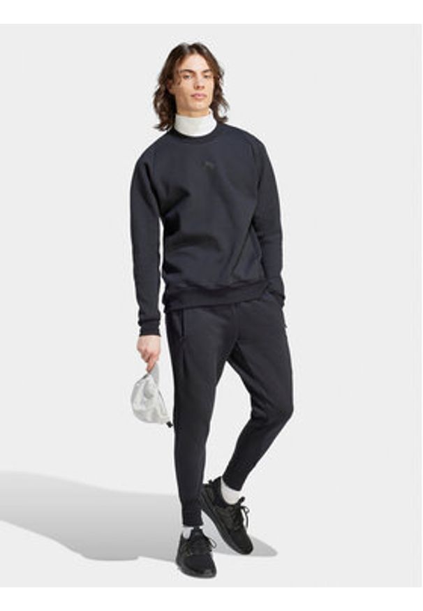 Adidas - adidas Bluza Z.N.E. Premium IN5109 Czarny Loose Fit. Kolor: czarny. Materiał: syntetyk, bawełna