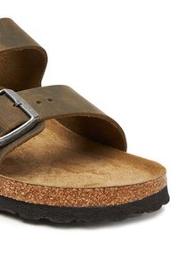 Birkenstock Klapki Arizona Sfb 1019377 Khaki. Kolor: brązowy. Materiał: skóra #6