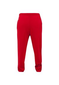Urban Classics - Męskie Spodnie Dresowe. Kolor: czerwony. Materiał: dresówka. Długość: długie