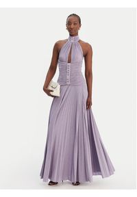 Elisabetta Franchi Sukienka wieczorowa AB-R18-61E2-V760 Fioletowy Regular Fit. Kolor: fioletowy. Materiał: wiskoza. Styl: wizytowy #2