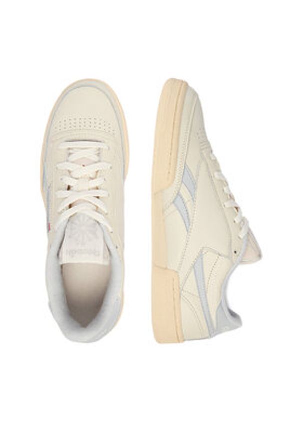 Reebok Sneakersy EO-CLUB C REVENGE VINTAGE 100233963 Écru. Kolor: kremowy. Materiał: skóra. Model: Reebok Club