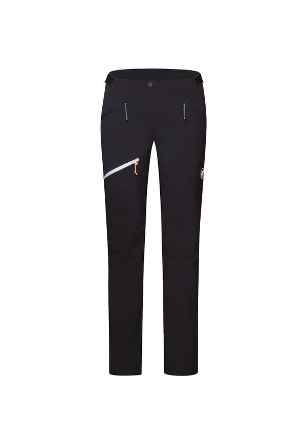 Spodnie softshell damskie Mammut Taiss SO. Kolor: czarny. Materiał: softshell. Długość: długie