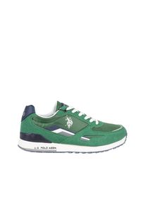 U.S. Polo Assn. Sneakersy "Tabry003" | Tabry 003 | Mężczyzna | Zielony. Kolor: zielony. Materiał: materiał, skóra ekologiczna. Wzór: nadruk, aplikacja #5