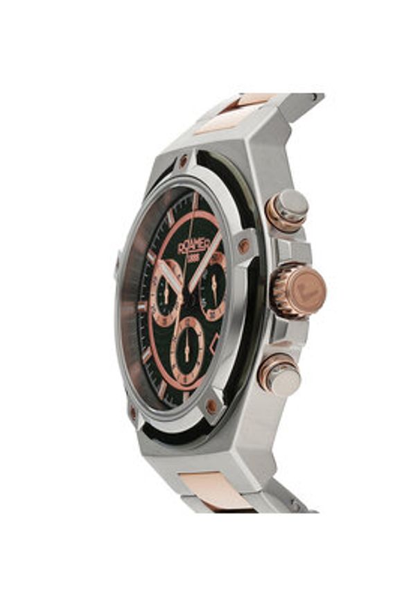 Roamer Zegarek Tempomaster Chrono 221837 49 75 20 Srebrny. Kolor: srebrny