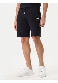 Karl Lagerfeld - KARL LAGERFELD Szorty sportowe 705783 562917 Granatowy Regular Fit. Kolor: niebieski. Materiał: bawełna. Styl: sportowy #1