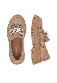 DeeZee Loafersy 60062D-2 Brązowy. Kolor: brązowy. Materiał: materiał #3