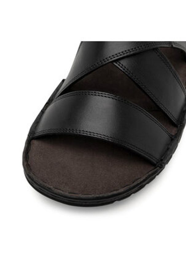 Lasocki Klapki BLOMEN-05 MI25 Czarny. Kolor: czarny. Materiał: skóra