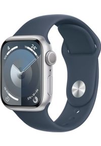 APPLE - Smartwatch Apple Apple Watch Series 9 41 mm Cyfrowy 352 x 430 px Ekran dotykowy Srebrny Wi-Fi GPS. Rodzaj zegarka: smartwatch. Kolor: srebrny
