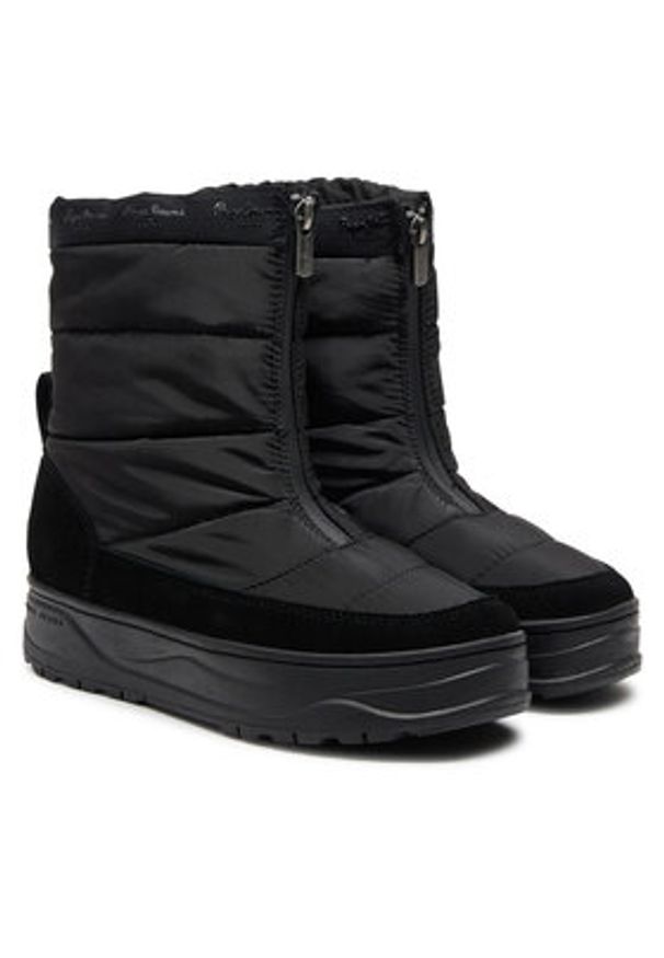 Pepe Jeans Botki PLS50553 Czarny. Kolor: czarny. Materiał: materiał