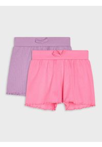 Sinsay - Bawełniane szorty 2 pack - różowy. Kolor: różowy. Materiał: bawełna #1
