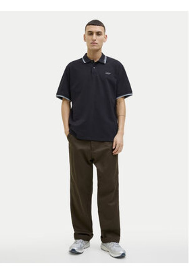 Jack & Jones Polo Pacer 12273303 Czarny Regular Fit. Typ kołnierza: polo. Kolor: czarny. Materiał: bawełna