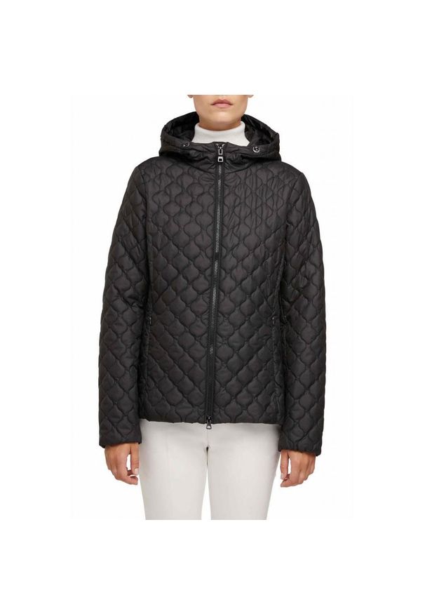 Geox - Kurtka GEOX W ASHEELY Czarny. Kolor: czarny. Materiał: tkanina