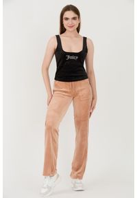 Juicy Couture - JUICY COUTURE Czarny top Bromley. Kolor: czarny