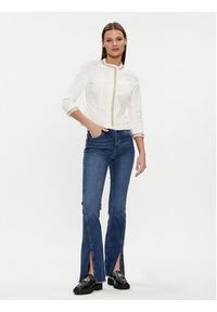 Liu Jo Kurtka jeansowa UXX039 D4128 Biały Regular Fit. Kolor: biały. Materiał: jeans, bawełna