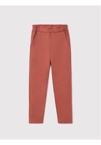 Mayoral Spodnie dresowe 7590 Czerwony Regular Fit. Kolor: czerwony. Materiał: wiskoza #1