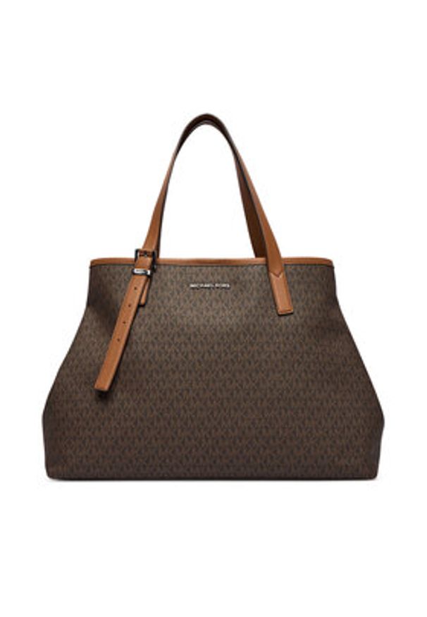 MICHAEL Michael Kors Torebka Hudson 33R6LHDT9B Brązowy. Kolor: brązowy. Materiał: skórzane