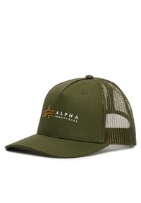 Alpha Industries Czapka z daszkiem Label 106901 Zielony. Kolor: zielony. Materiał: bawełna #1