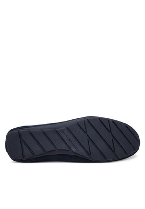 TOMMY HILFIGER - Tommy Hilfiger Mokasyny Flag Soft Suede Driver Loafer FW0FW08558 Granatowy. Kolor: niebieski. Materiał: zamsz, skóra