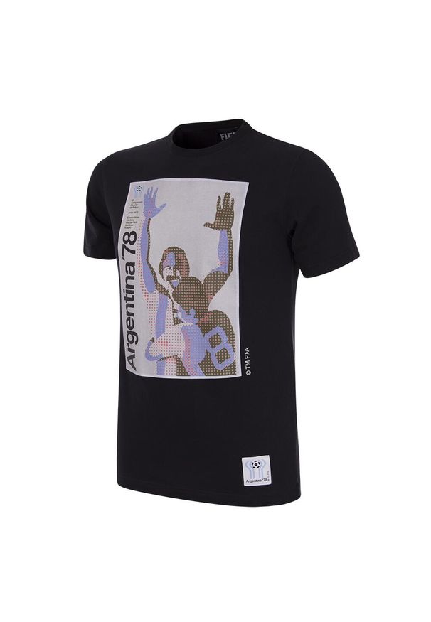 COPA FOOTBALL - Koszulka dla dorosłych - Poster Campeonato do Mundo Argentyna 1978 - Czarny. Kolor: czarny. Sport: piłka nożna