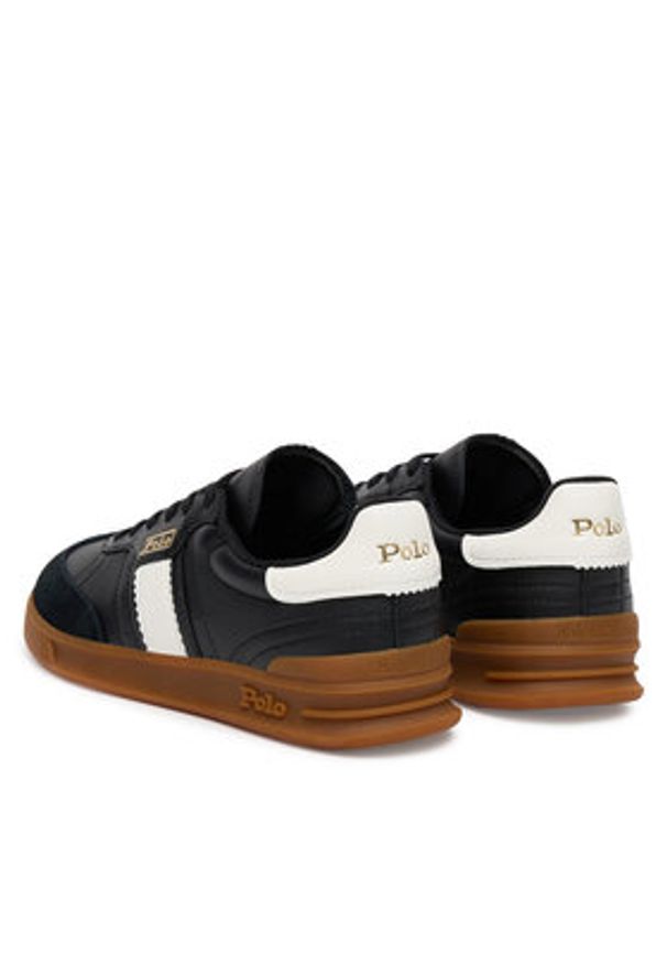 Polo Ralph Lauren Sneakersy Aera 804956688008 Czarny. Kolor: czarny. Materiał: skóra
