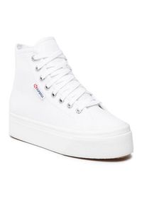 Superga Sneakersy Hi Top 2708 S41273W Biały. Kolor: biały. Materiał: materiał #7