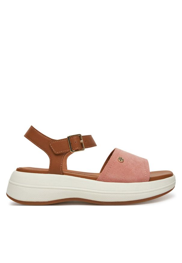 Sandały Geox. Kolor: różowy