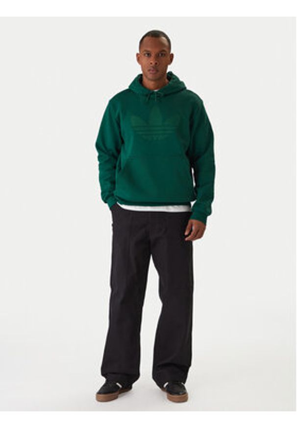 Adidas - adidas Bluza Monogram Infill KD0403 Zielony Regular Fit. Kolor: zielony. Materiał: bawełna