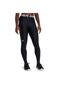 Under Armour UA HG LEGGING Legginsy damskie. Kolor: czarny. Materiał: materiał, tkanina, skóra. Styl: sportowy, klasyczny #1