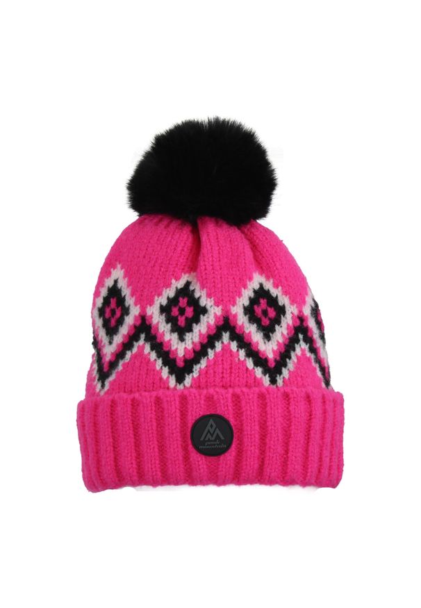 PEAK MOUNTAIN - Czapka Peak Mountain Monceau. Kolor: różowy. Sezon: zima. Styl: sportowy