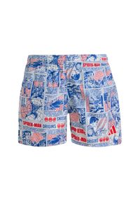 Szorty Adidas Marvel Spider-Man Swim Shorts. Kolor: czerwony, niebieski, wielokolorowy. Materiał: materiał. Wzór: motyw z bajki #1