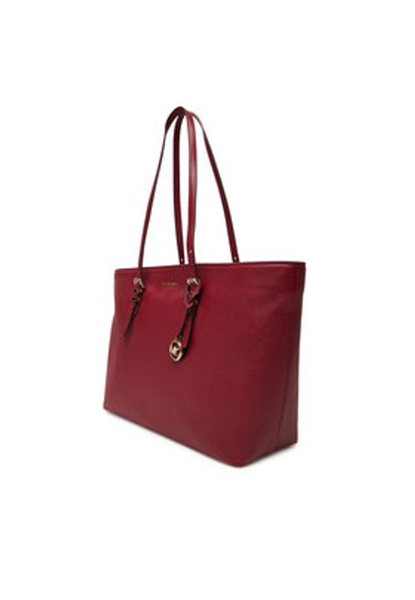 MICHAEL Michael Kors Torebka Quinn 30T5GQNT9L Bordowy. Kolor: czerwony. Materiał: skórzane
