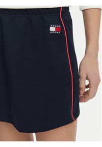 Tommy Jeans Spódnica mini Badge DW0DW22589 Granatowy Regular Fit. Kolor: niebieski. Materiał: bawełna #4