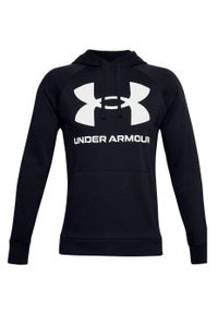 Bluza fitness męska Under Armour Rival Fleece Big Logo HD. Typ kołnierza: kaptur. Kolor: czarny. Sport: fitness #1