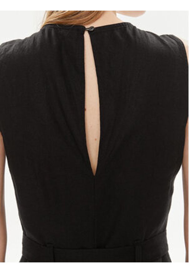 only - ONLY Kombinezon Caro 15311014 Czarny Regular Fit. Kolor: czarny. Materiał: len