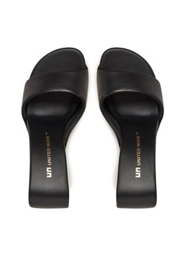 United Nude Klapki Mobius Hi 1000101162 Czarny. Kolor: czarny. Materiał: skóra