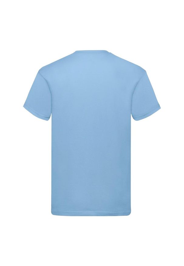 FRUIT OF THE LOOM - Oryginalna Bawełniana Koszulka Unisex Dla Dorosłych. Kolor: niebieski. Materiał: bawełna. Sport: turystyka piesza