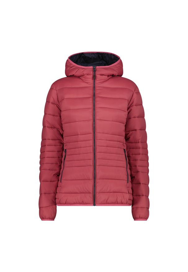 CMP - Kurtka z ociepleniem zapinana na zamek błyskawiczny z odpinanym kapturem Sorona. Typ kołnierza: kaptur. Kolor: czerwony. Materiał: puch. Sezon: zima. Sport: turystyka piesza