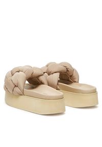 Inuikii Klapki Puffer Braided 70103-177 Beżowy. Kolor: beżowy. Materiał: materiał #3