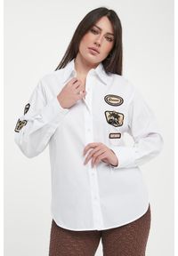 Ermanno Firenze - Koszula damska z naszywkami ERMANNO FIRENZE. Wzór: aplikacja #1