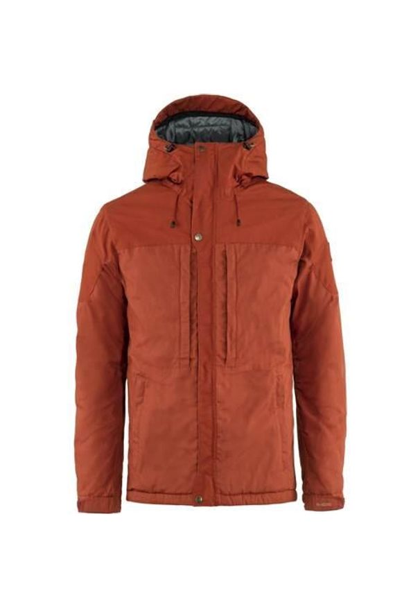 Fjällräven - Kurtka uniwersalna męska Fjallraven Skogsö. Typ kołnierza: kaptur. Kolor: czerwony. Styl: klasyczny