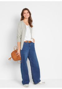 bonprix - Długi top z czystej bawełny (5 sztuk). Kolor: różowy. Materiał: bawełna. Długość: długie. Wzór: melanż, jednolity, gładki #2