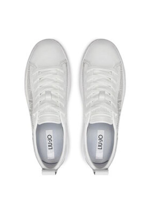 Liu Jo Sneakersy Cleo BF4031 P0102 Biały. Kolor: biały. Materiał: skóra