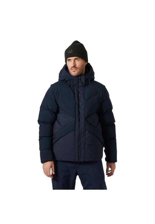 Kurtka puchowa Helly Hansen Village Modular Down. Kolor: niebieski. Materiał: puch. Sezon: zima
